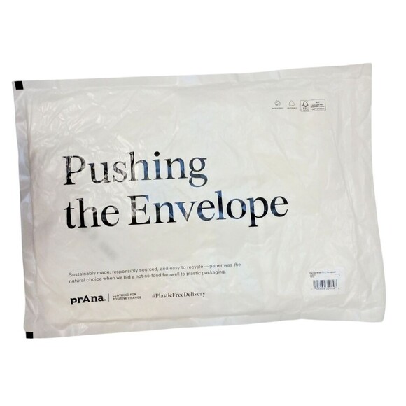 PrAna Fernie Jumpsuit Womens Large White Tencel Gauze Wide Leg Cover Up NWT - Picture 5 of 6